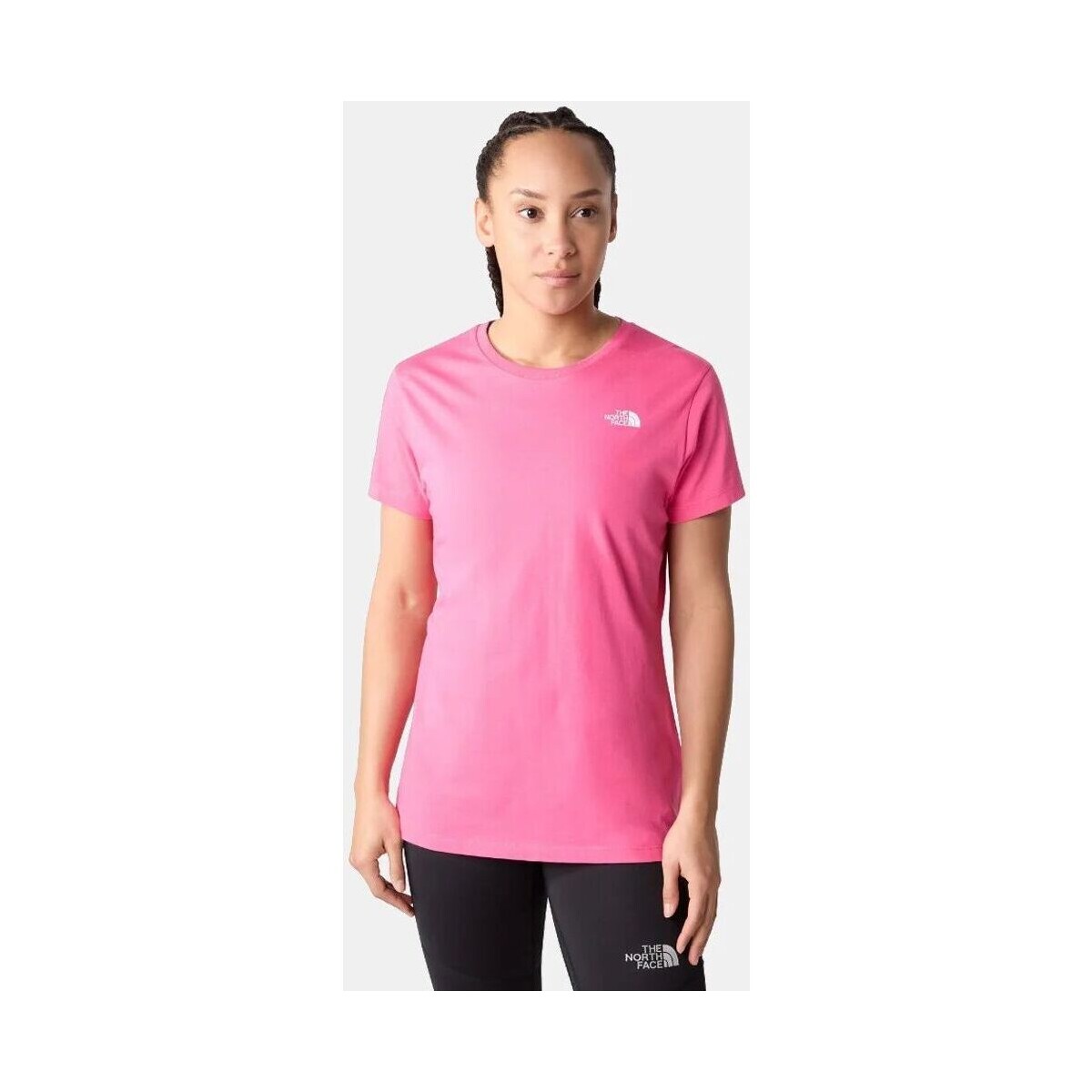Textil Mulher T-shirts e Pólos The North Face NF0A4T1AN161 DOME TEE-PINK GLOW Rosa