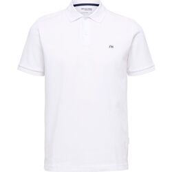 Textil Homem T-shirts e Pólos Selected 16087839 DANTE-BRIGHT WHITE Branco