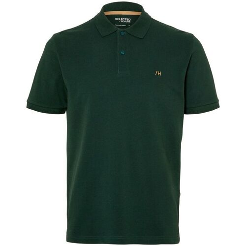 Textil Homem T-shirts wings e Pólos Selected 16087839 DANTE-TREKKING GREEN Verde