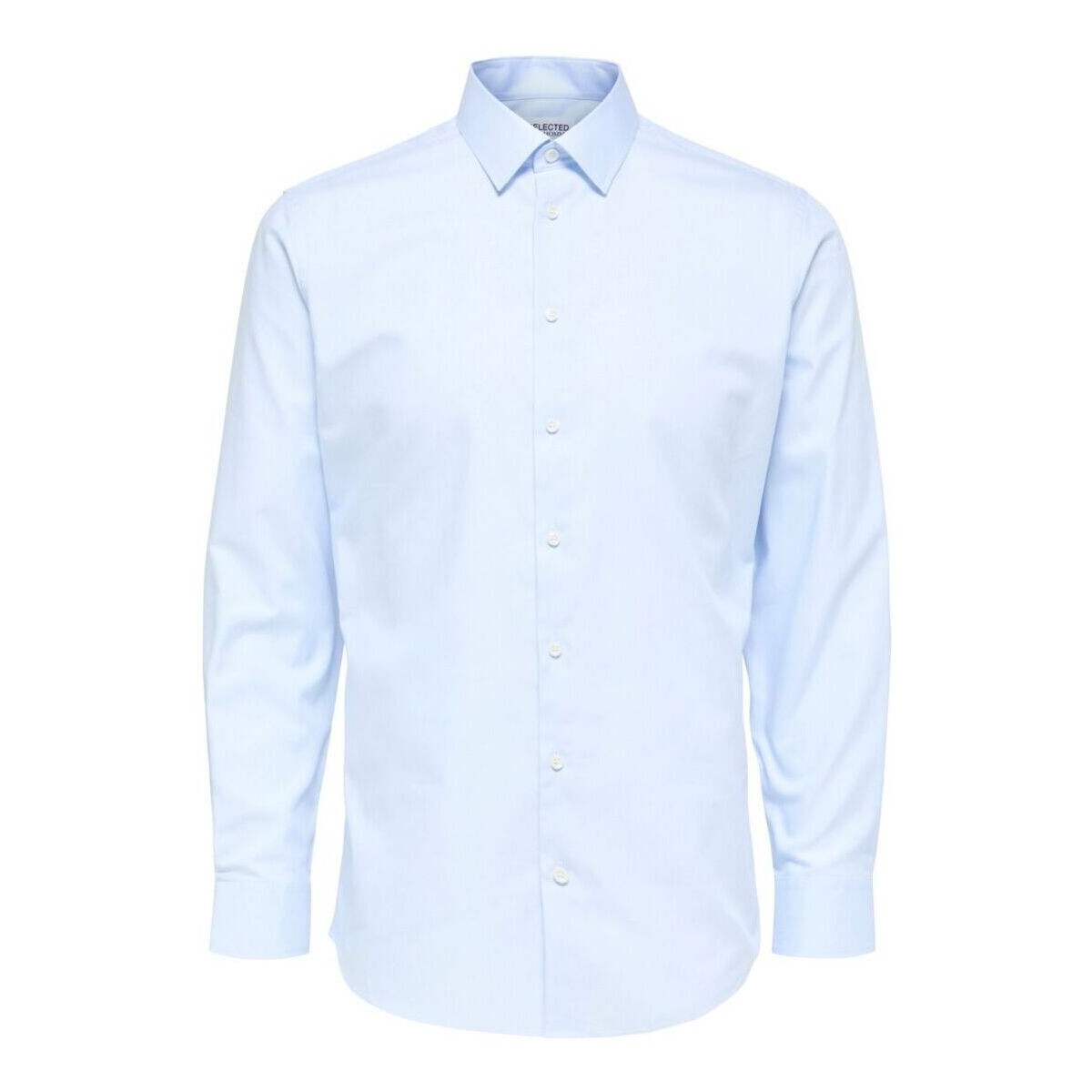 Textil Homem Camisas mangas comprida Selected 16080200 METHAN-LIGHT BLUE Azul