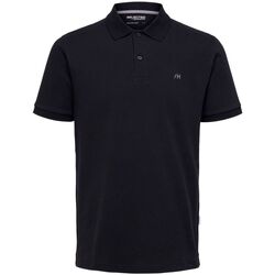 Textil Homem T-shirts e Pólos Selected 16087839 DANTE-BLACK Preto