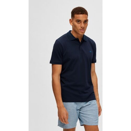 Textil Homem T-shirts e Pólos Selected 16087839 DANTE-NAVY BLAZER Azul