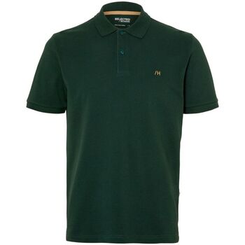 Textil Homem T-shirts e Pólos Selected 16087839 DANTE-TREKKING GREEN Verde