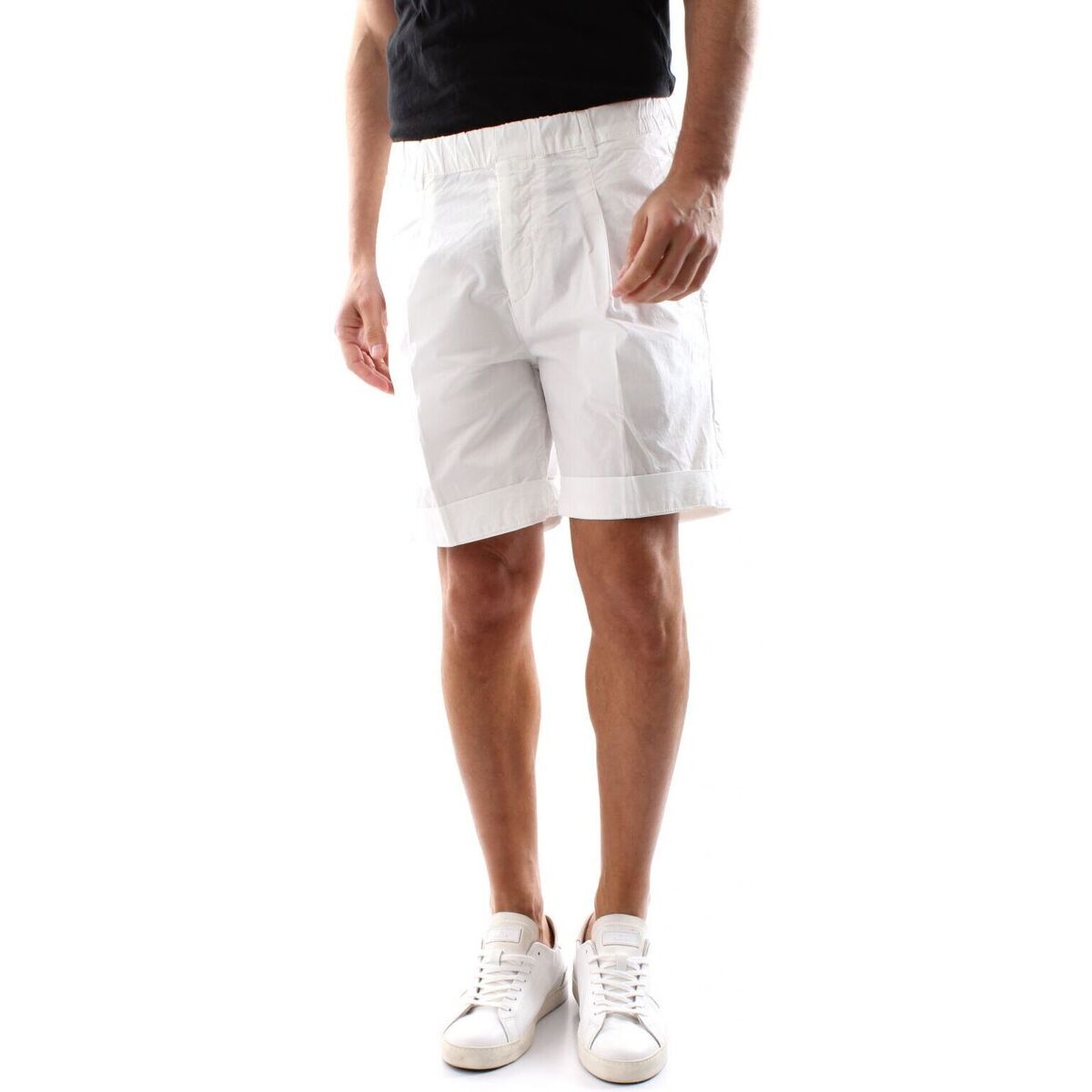 Textil Homem shorts Shorts / Bermudas 40weft MIKE 1273-40W441 WHITE Branco