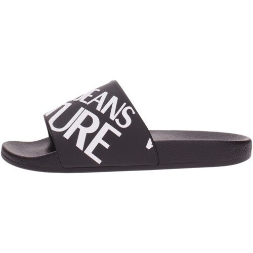Sapatos Mulher Chinelos Versace Jeans Slide Couture  Preto
