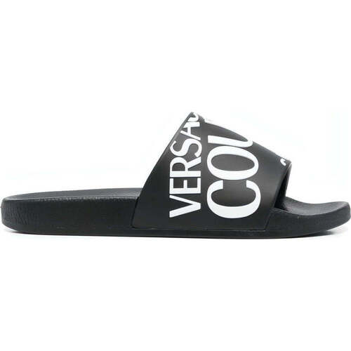 Sapatos Mulher Chinelos Versace Jeans Slide Couture  Preto