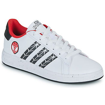 Sapatos Rapaz Sapatilhas Adidas Sportswear GRAND COURT Spider-man K Branco / Vermelho