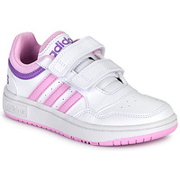 Sapatos Rapariga Sapatilhas school adidas Sportswear HOOPS 3.0 CF C Branco / Rosa