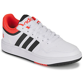 Sapatos Criança Sapatilhas Adidas Sportswear HOOPS 3.0 K Branco / Preto / Vermelho