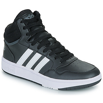 Sapatos Rapaz Sapatilhas de cano-alto Adidas Sportswear HOOPS MID 3.0 K Preto / Branco
