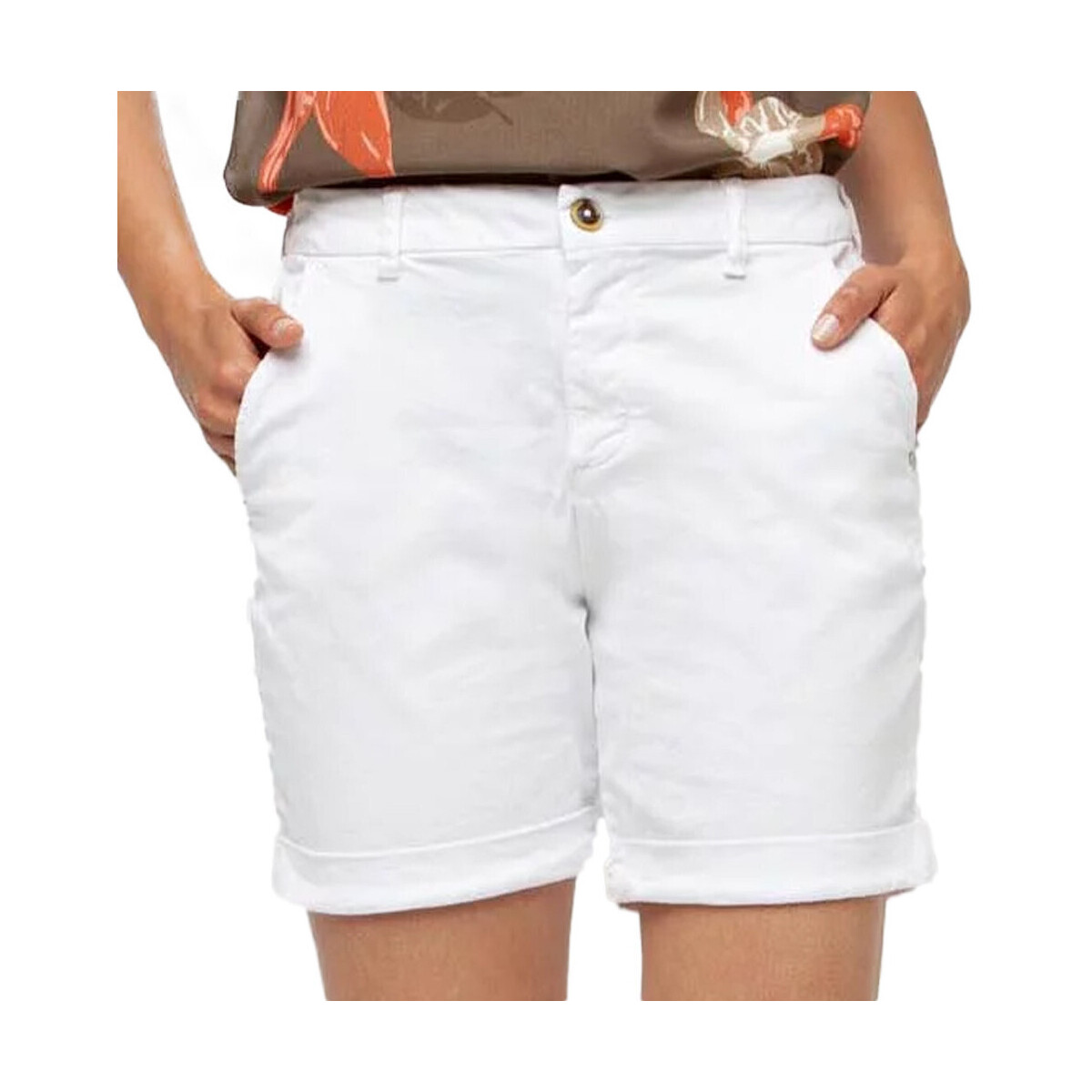 Textil Mulher Shorts / Bermudas TBS  Branco