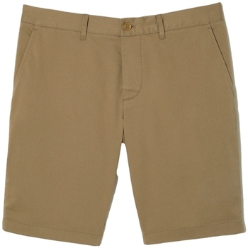 Textil Homem Shorts / Bermudas Lacoste Calções Slim Fit - Beige Bege