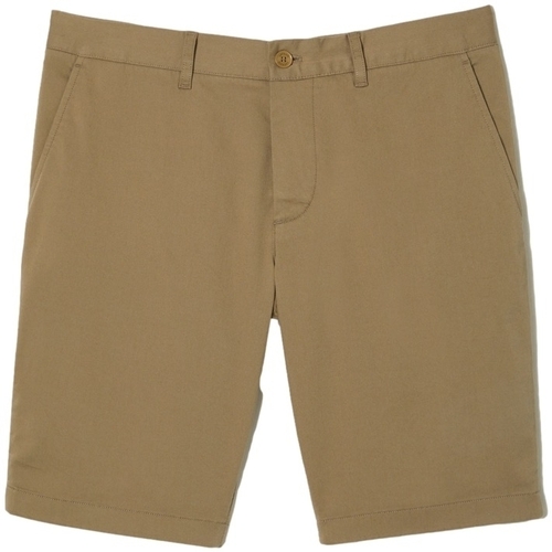 Textil Homem Shorts / Bermudas Lacoste T-shirts e Pólos Bege