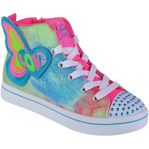 Sapatos Rapariga Sapatilhas Skechers Twi-Lites 2.0-Butterfly Love Multicolor