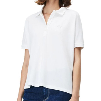 Textil Mulher T-Shirt mangas curtas Lacoste  Branco