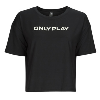 Textil Mulher Camiseta T-Shirt Antonella Feminina Jay Jay Good S Only Play ONPFONT LOGO SHORT SS TRAIN TEE Preto