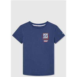 Textil Rapaz T-shirts e Pólos Pepe jeans PB503521-800-1-19 Branco