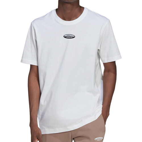 Textil Homem T-shirts e Pólos myanmar adidas Originals  Branco