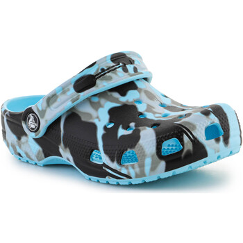 Sapatos Criança Sandálias Crocs New Classic Spray camo Clog kids ARCTIC 208305-411 Multicolor