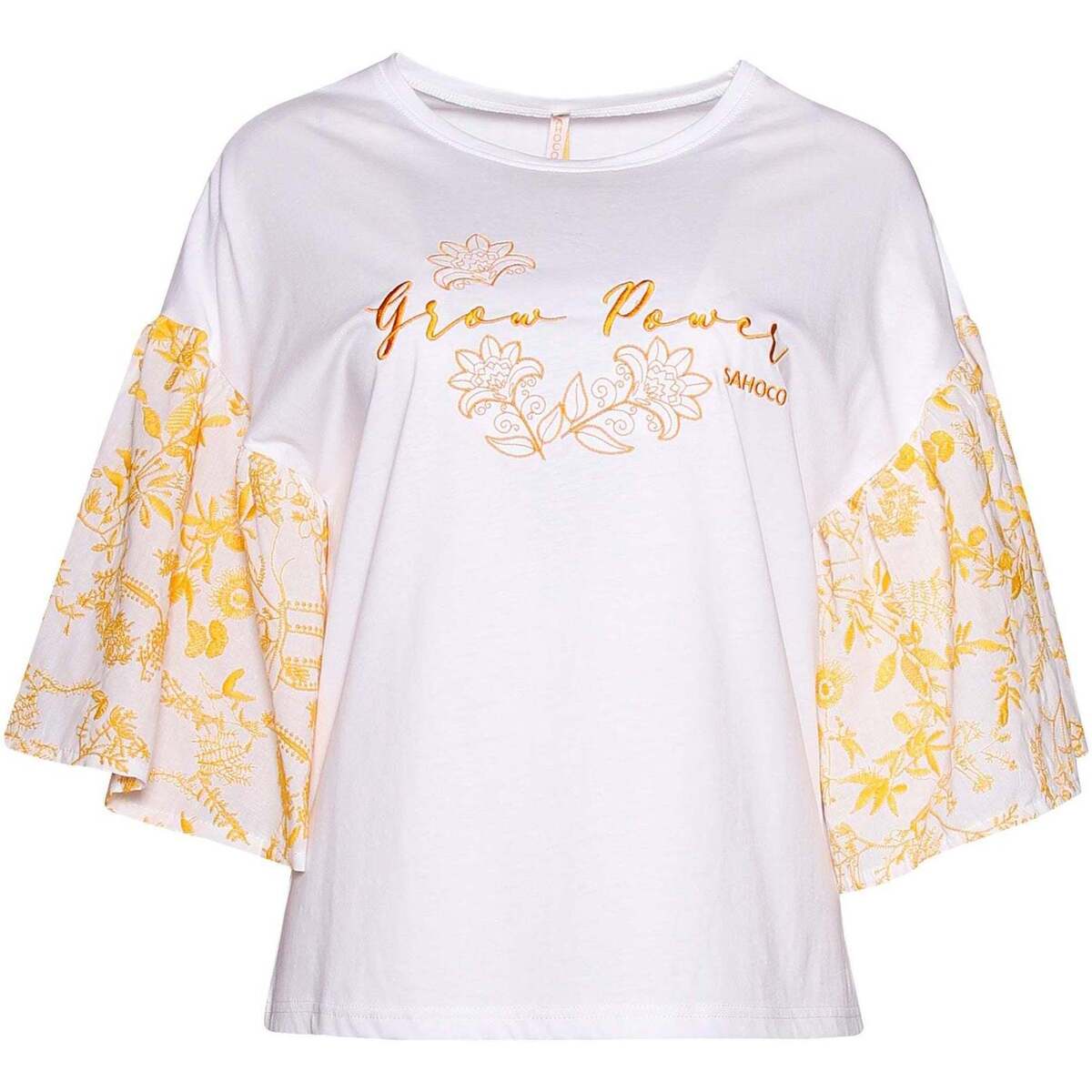 Textil Mulher T-shirts e Pólos Sahoco SH2101444A-1-1 Branco