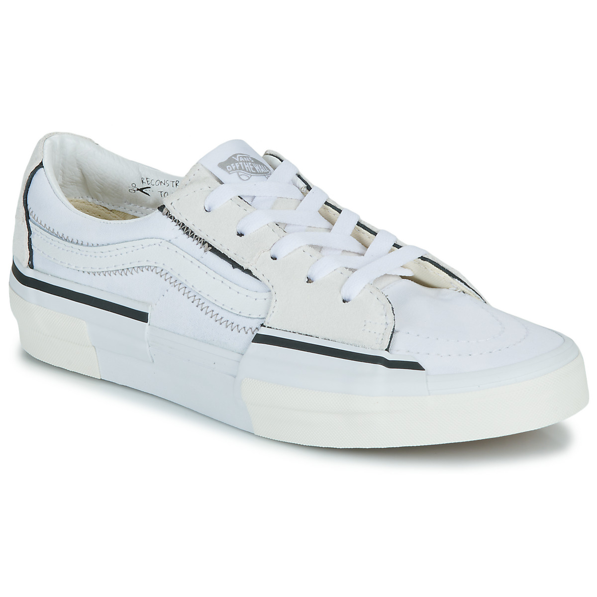 Sapatos Sapatilhas Vans Kahverengi SK8-Low Reconstruct Branco