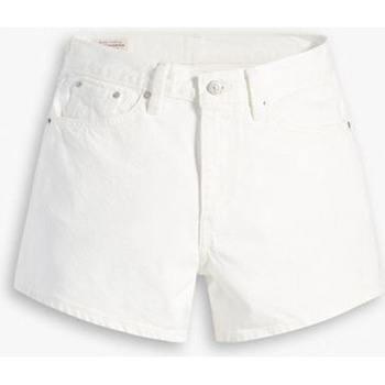 Textil Mulher Shorts / Bermudas Levi's A4695 0002 80S MOM SHORT-SNOWING IN LA Branco
