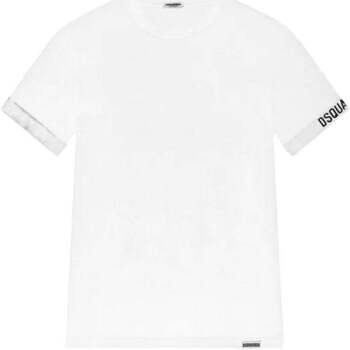 Textil Homem T-shirts e Pólos Dsquared  Branco