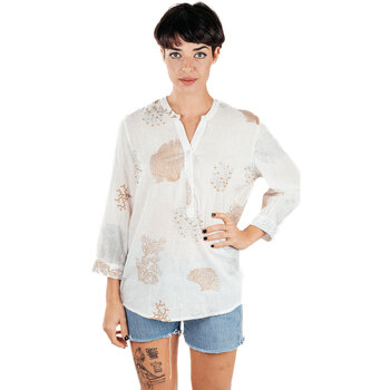 Textil Mulher camisas Isla Bonita By Sigris Camisa Branco