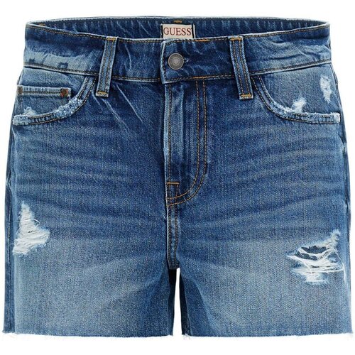Textil Mulher Shorts / Bermudas Guess Pantalones W3GD20 D4ZN1 Azul