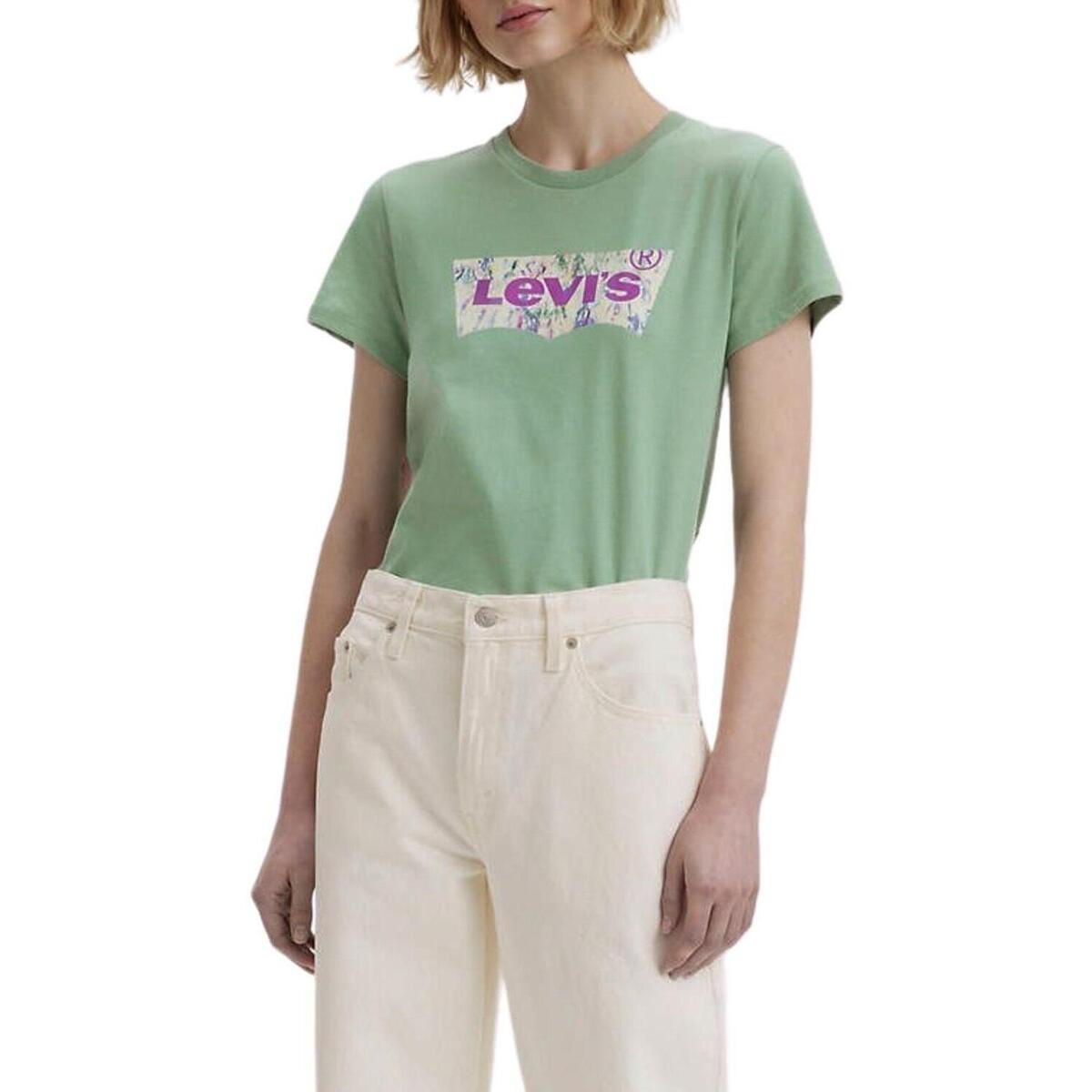 Textil Mulher T-shirts e Pólos Levi's  Verde