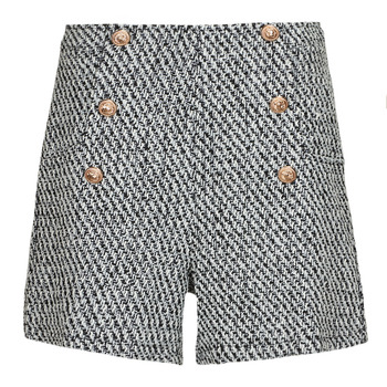 Textil Mulher Shorts / Bermudas Moony Mood OLDYN Preto / Branco