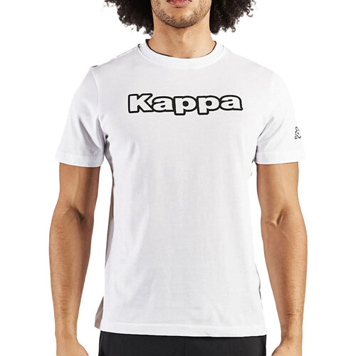 Textil Homem T-Shirt mangas curtas Kappa  Branco