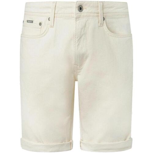 Textil Homem Shorts / Bermudas Pepe 0F4 JEANS  Branco