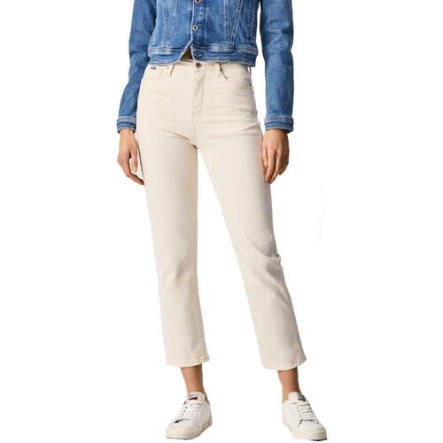 Textil Mulher Citizens of Humanity distressed-finish straight-leg jeans Pepe jeans  Bege