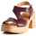 Sapatos Mulher Sandálias Paula Urban 25-545 Castanho