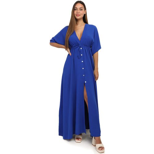 Textil Mulher Vestidos La Modeuse 66761_P155476 Azul