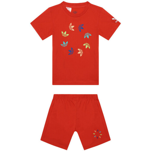 Textil Criança Conjunto adidas Originals  Vermelho