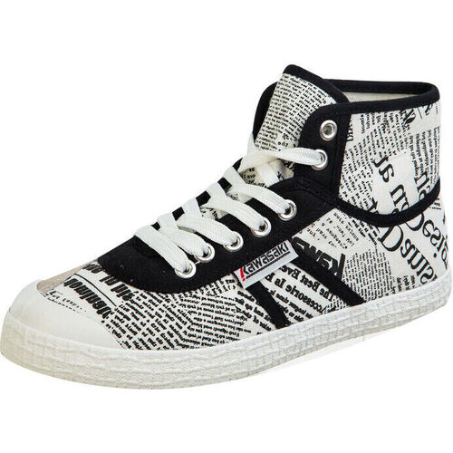 Kawasaki News Paper Canvas Boot K202413-ES 1002 White Branco