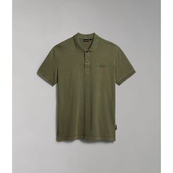 Textil Homem polo-shirts men cups robes Burgundy Shorts Napapijri ELBAS JERSEY - NP0A4GB4-GAE GREEN LICHEN Verde