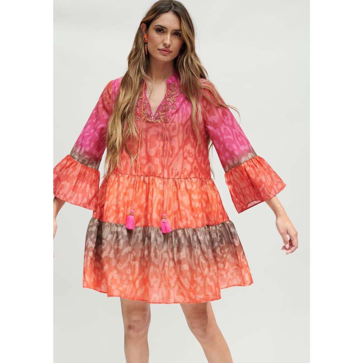 Textil Mulher Vestidos Lola Casademunt 22366054-MU-36-1 Multicolor