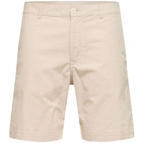 Textil Homem Shorts / Bermudas Selected 16088238 LOOSE LOIK-INCENSE Bege