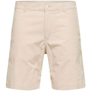 Textil Homem Shorts / Bermudas Selected 16088238 LOOSE LOIK-INCENSE Bege