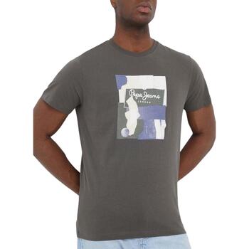 Textil Homem T-Shirt mangas curtas Pepe Tjm JEANS  Cinza