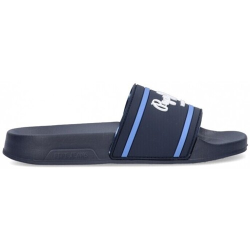 Sapatos Rapaz Chinelos Pepe style JEANS 69452 Azul