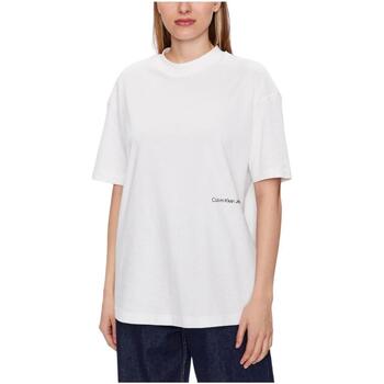 Textil Mulher T-Shirt mangas curtas Sweetheart Lace Dress  Branco
