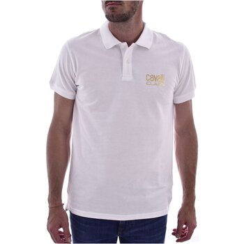 Textil Homem T-shirts e Pólos Roberto Cavalli QXH01F KB002 Branco