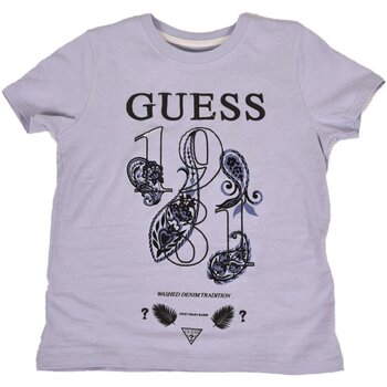 Textil Criança T-shirts e Pólos Guess L3GI31 K8HM0 Violeta