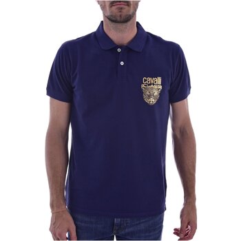Textil Homem T-shirts e Pólos Roberto Cavalli QXH01G KB002 Azul