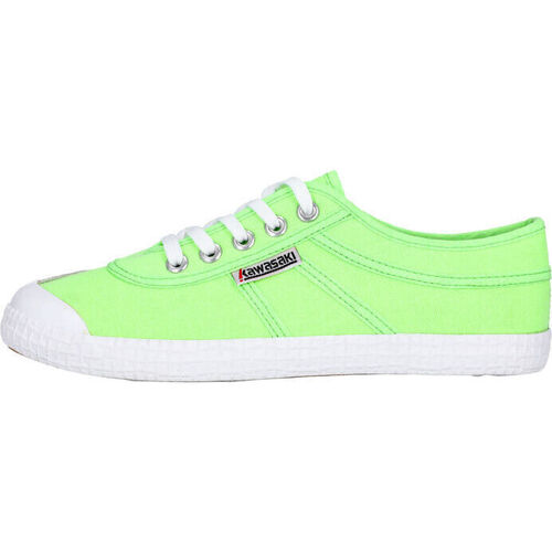 Sapatos Sapatilhas Kawasaki Original Neon Canvas shoe K202428-ES 3002 Green Gecko Verde
