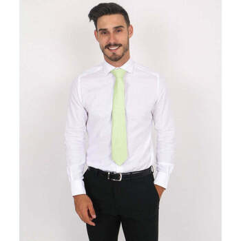 Textil Homem Camisas mangas comprida Suits Inc CAM0514-1-3 Branco